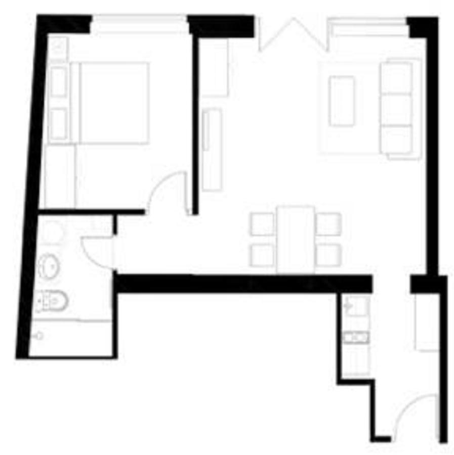 Optimist No.1 Apartman Belgrád Szoba fotó